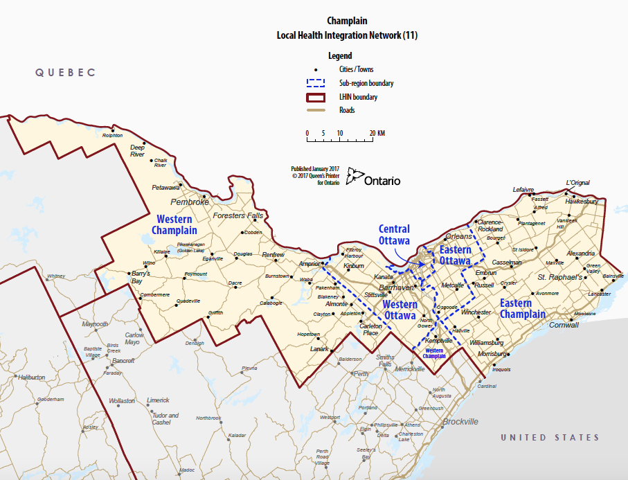 Champlian Region Map